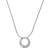 Skagen Elin Circle Necklace - Silver/Transparent