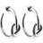 Sophie By Sophie Knot Hoops - Silver