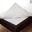 Borås Cotton Percale Underlakan Grå, Vit (210x210cm)