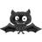 Amscan Foil Balloon Halloween Black Bat Mini Shape Black