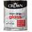 Crown Non Drip Gloss Metal Paint, Wood Paint Brilliant White 0.75L