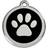 Red Dingo Enamel Paw Print Small