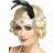 Smiffys Silver Satin Charleston Headband