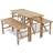 vidaXL 41502 Matgrupp, 1 Bord inkl. 8 Stolar