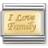 Nomination Composable Classic I Love Family Link Charm - Silver/Gold