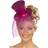 Smiffys Glittrig Minihatt Hot Pink