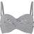 Panache Anya Stripe Bandeau Bikini Top - Black/White