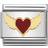Nomination Composable Classic Link Red and Gold Flying Heart Stainless Steel/Gold/Enamel Charm (030207 45)