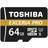 Toshiba Exceria Pro M501 MicroSDHC Class 10 UHS-II U3 270/150MB/s 64GB +Adapter