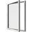 Elitfönster Retro Aluminium Sidohängt fönster 3-glasfönster 48x48cm