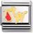 Nomination Composable Classic Link Pink Stork Charm - Silver/Gold/Pink