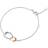 Georg Jensen Sterling Silver & 18K Rose Gold Offspring Link Bracelet