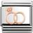 Nomination Composable Classic Link Wedding Rings Charm - Silver/Rose Gold