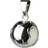 Babylonia Bola Heart Pattern Pendant - Silver