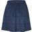 Noisy May Faux Suede Skirt - Blue/Dress Blues