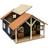 Kids Globe Häststall med Två Hästboxar 1:24 610167