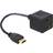 DeLock HDMI-2HDMI M-F 0.2m