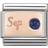 Nomination Composable Classic September Link Charm - Silver/Rose Gold/Sapphire