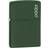 Zippo Windproof Logo Green Matte