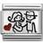 Nomination Composable Classic Link Expectant Mum Charm - Silver/Red/Black