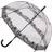 Soake Clear Dome umbrella Black Lace (POESLACE)