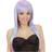 Widmann Long Melange Fashion Wig Blue Purple