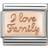 Nomination Composable Classic I Love Family Link Charm - Silver/Rose Gold