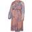 Mamalicious Flowered Chiffon Maternity Dress Red/Coral Cloud (20008223)