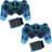 ZedLabz Wireless RF Double Shock Vibration Controller 2 - Blue