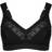 Swegmark Cotton Star Soft Bra - Black