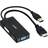 Lindy HDMI/USB A-DisplayPort/DVI/VGA M-F 0.2m