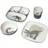 Sebra Bamboo Melamine Dinner Set Dino 4pcs