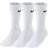 NIKE Cushioned Training Crew Socks 3 - pack - White/black