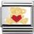 Nomination Composable Classic Link Teddy with Heart Charm - Silver/Gold/Red