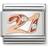 Nomination Composable Classic Link Number 21 Charm - Silver/Rose Gold/White