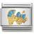 Nomination Composable Classic Light Blue Pram Charm - Silver/Gold/Blue