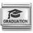 Nomination Composable Classic Graduation Link Charm - Silver/Black