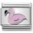Nomination Composable Classic Pink Flamingo Link Charm - Silver/Black/Pink