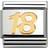 Nomination Composable Classic Link Number 18 Charm - Silver/Gold
