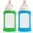 Cherub Colour Change Wide Neck Glass Bottles 240ml 2-pack