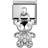 Nomination Composable Classic Link Teddy Charm - Silver/White