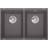 Blanco Inbouw Spoelbak Subline 350/350-U Rock Grey