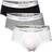 Calvin Klein Icon Cotton Strech Briefs 3-pack - Grey Heather/White/Black