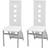 vidaXL 243646 2-pack Køkkenstol 108cm