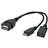 Gembird USB A-2xUSB B Micro 2.0 M-F 0.2m