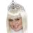 Smiffys Flower Jewelled Tiara Silver