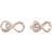 Guess Endless Love Brass Earrings - Rose Gold/Transparent