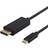 Deltaco USB C-DisplayPort 0.5m