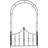 tectake Metal garden arch with gate 140x240cm