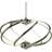 Searchlight Electric Yves Curved Twist Pendant Lamp ∅ 51cm